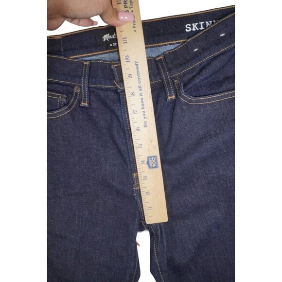 Madewell Men's Skinny Jeans 32x31 Dark Wash Denim Medium Stretch Classic Fit - Picture 11 of 15